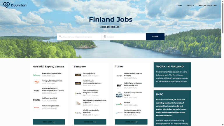 Finland-JOB-WEbsite