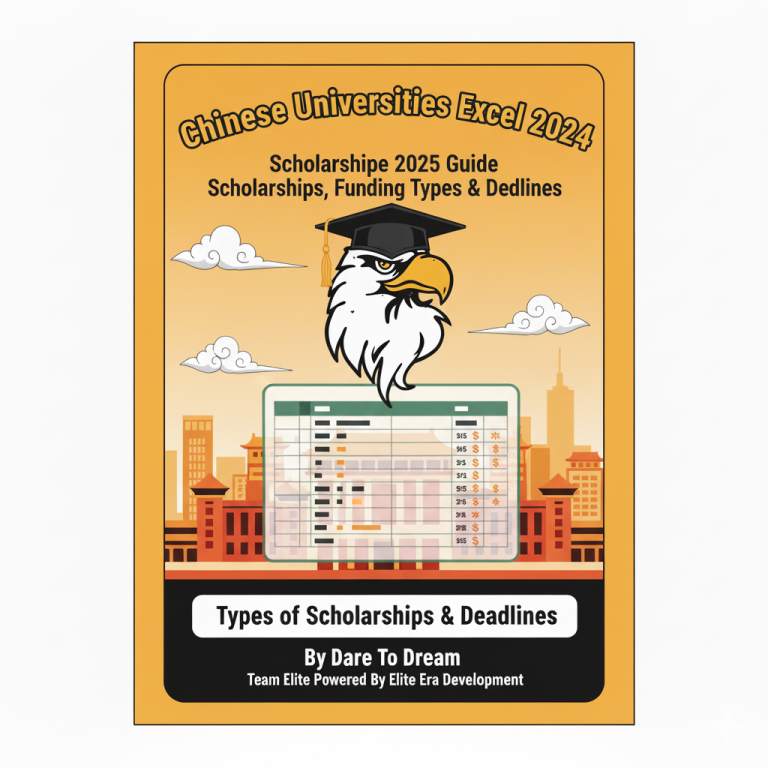 Chinse Universiy list with deadline