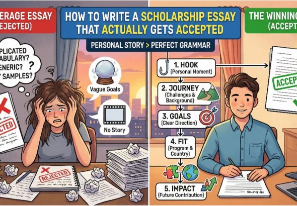 how to write scholarship essay