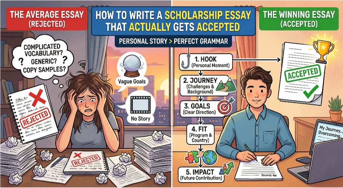 how to write scholarship essay